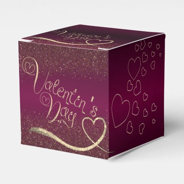 Gift Box with Hearts of Saint Valentin (Front Side)