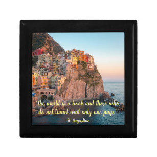 Gift box with image of Manarola  in Italy