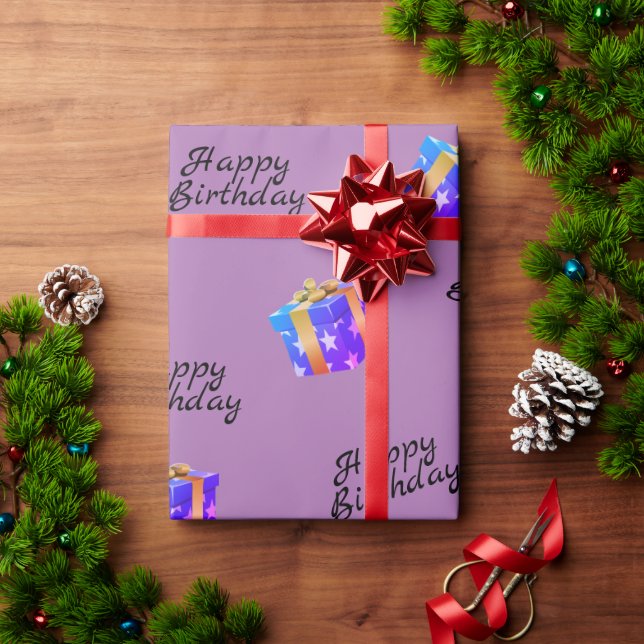 Gift box Wrapping Paper (Holiday Gift)