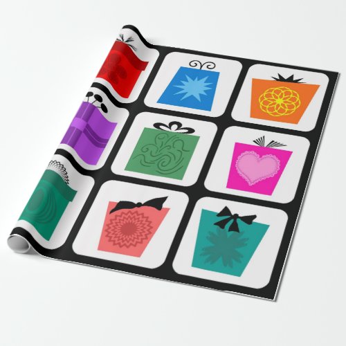 Gift boxes wrapping paper