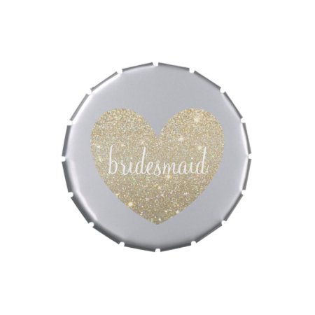 Gift Candy Tin - Heart Fab Bridesmaid