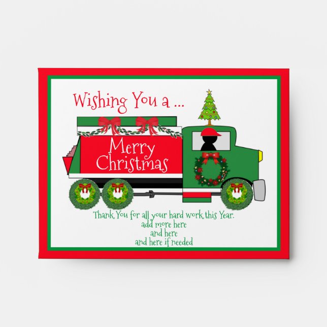 Gift Card Envelope for Employees and Labors (Front)