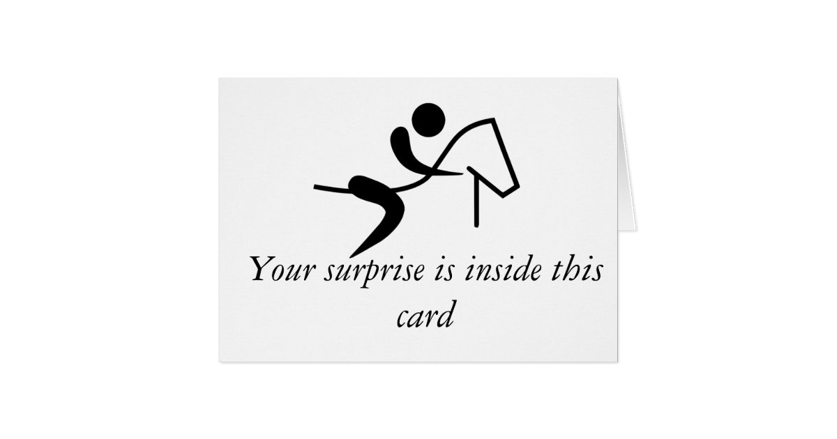 Gift card for horseback riding lessons Zazzle