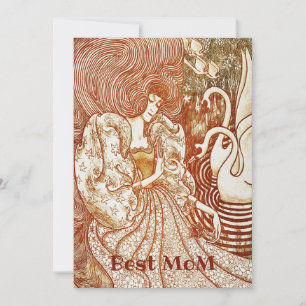 Gift Card for Mother's Day / Best Mom Vintage Lady