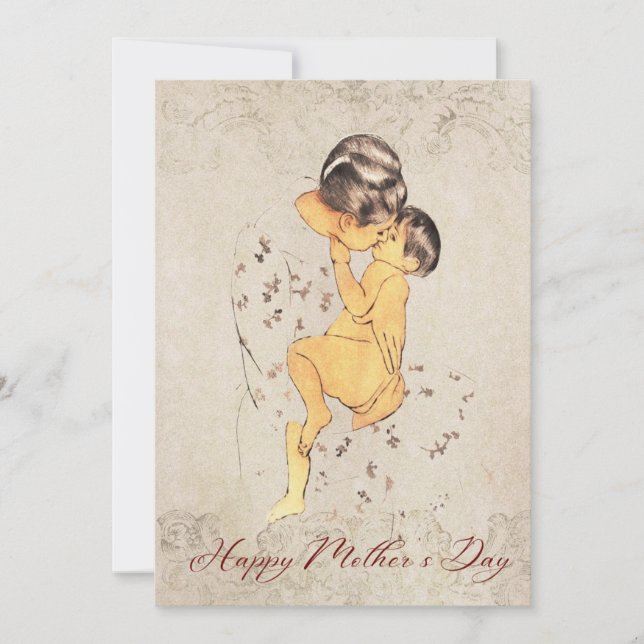 Gift Card for Mother's Day/Classic Mom and Son  (Front)