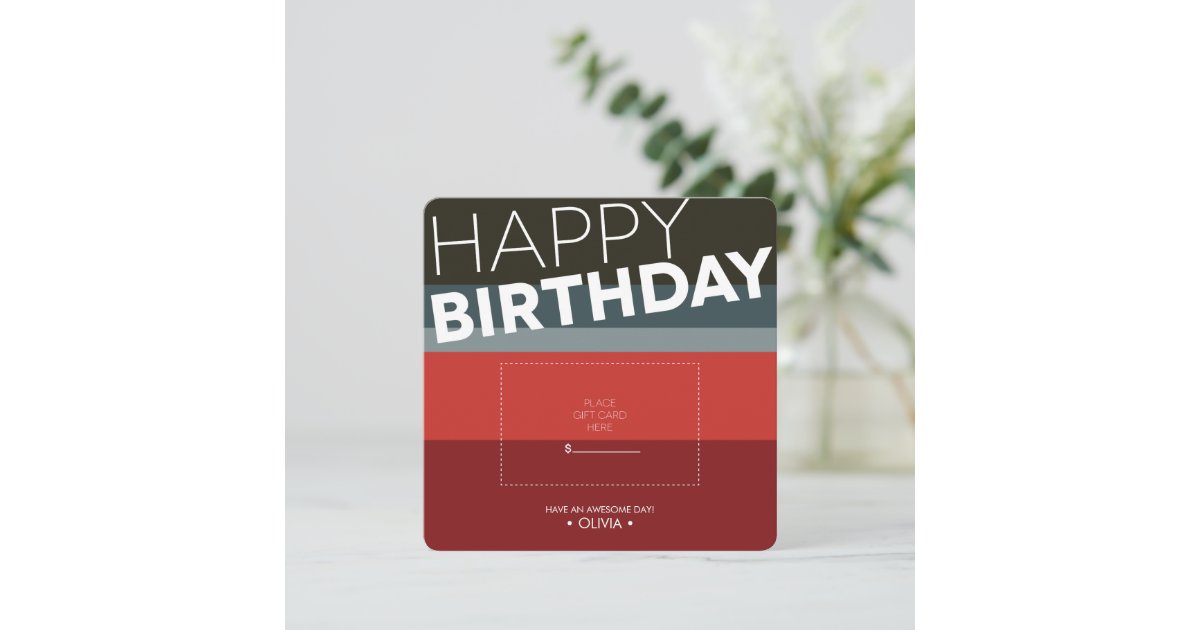 Gift Card Holder | Happy Happy