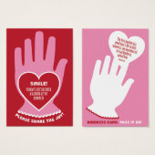Gift Card: Random Act of Kindness in Red & Pink (Front & Back)