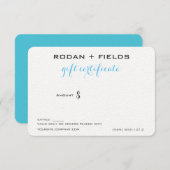 gift certificate (Front/Back)