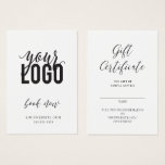 Gift Certificate And Business Card at Zazzle