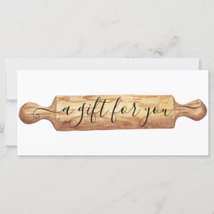 Gift Certificate Baking Bakery Rolling Pin