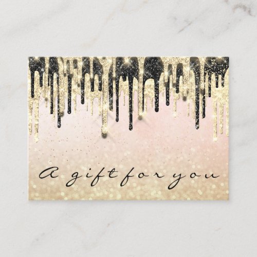 Gift Certificate Beauty Shop Hair Nails Rose Gold