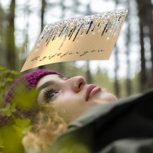 Gift Certificate Beauty Shop Hairstylist Gold