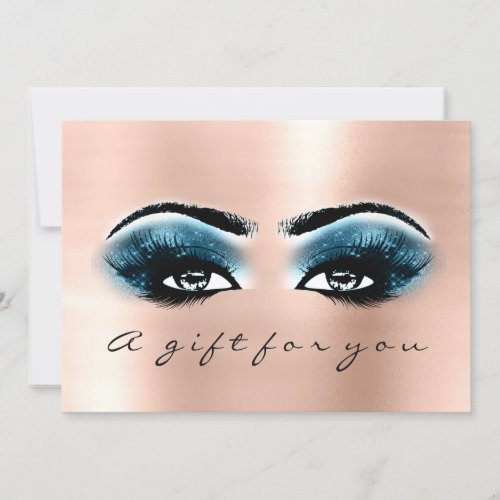 Gift Certificate Blue Rose Lashes Beauty Makeup