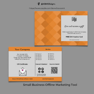 Gift Certificate & Bonus Small Business Promotion Flyer