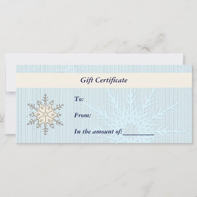 Gift Certificate-Christmas-Business Rack Card (Front)