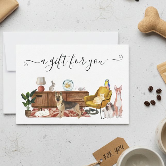 Gift Certificate Dog Cat Pet Sitting Walking (Creator Uploaded)