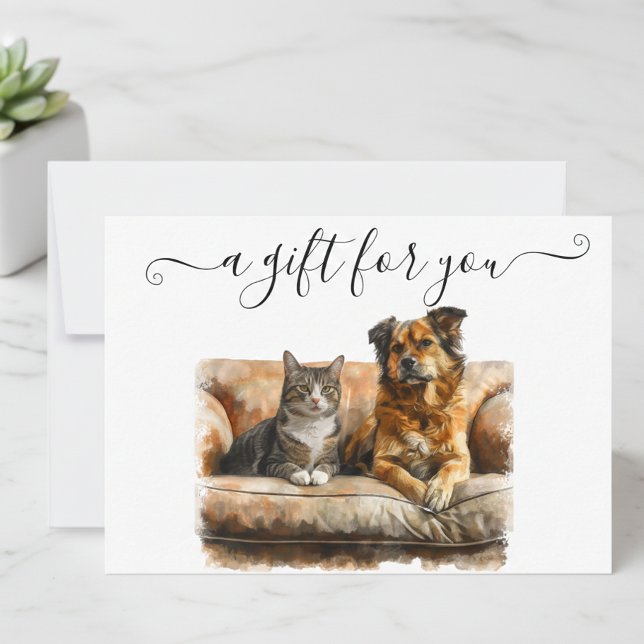 Gift Certificate Dog Cat Pet Sitting Walking (Creator Uploaded)