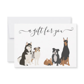 Gift Certificate Dog Grooming Digital Vet Boarding Invitation