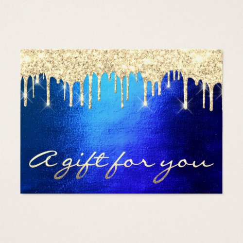 Gift Certificate Drip Eyelash Makeup Hair Blue