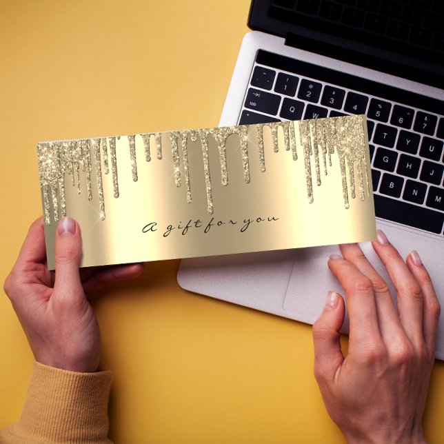 Gift Certificate Drips Faux Gold Makeup Small (Creator Uploaded)