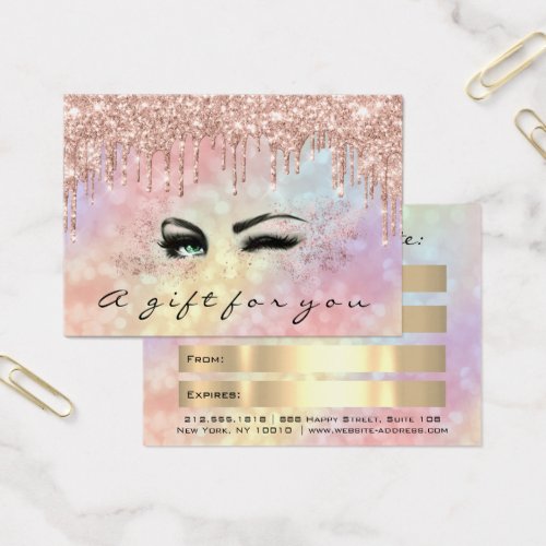 Gift Certificate Drips Holograp Makeup Mighty