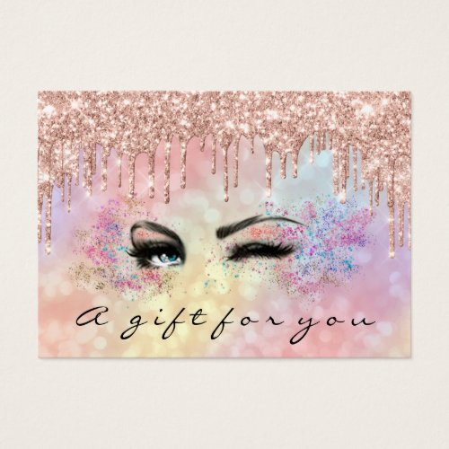 Gift Certificate Drips Holograpic Makeup Artist