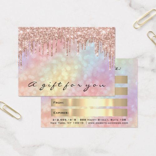 Gift Certificate Drips Holograpic Makeup Mighty