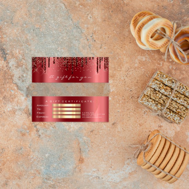 Gift Certificate Drips Marsala Gold Makeup Small (Gift Certificate Drips Marsala Gold Makeup Small )