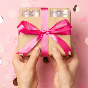 Gift Certificate Drips Sparkly Gray  Makeup Small