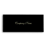 Gift Certificate Envelope--black Envelope at Zazzle