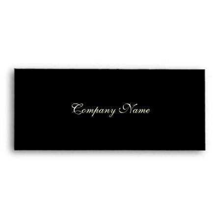 Gift Certificate Envelope--black Envelope