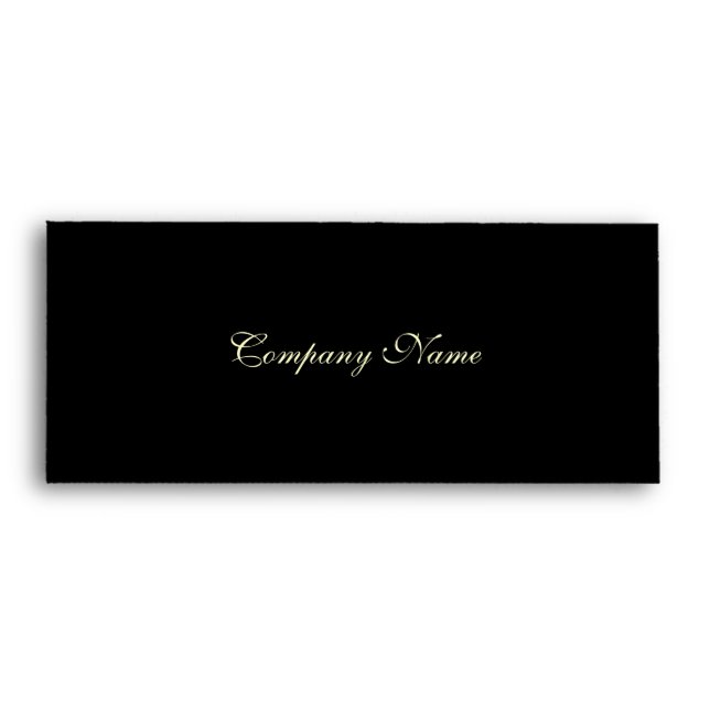 Gift Certificate Envelope--Black Envelope (Front)