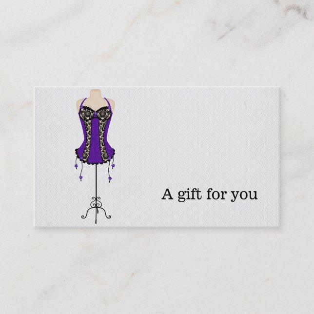 Gift certificate fashion boutique (Front)