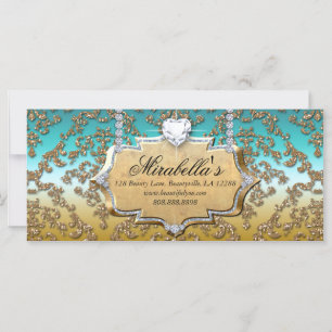 Gift Certificate Fashion Salon Jewelry Damask Glit