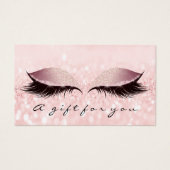 Gift Certificate Glitte Pink Lash Extension Makeup (Front)