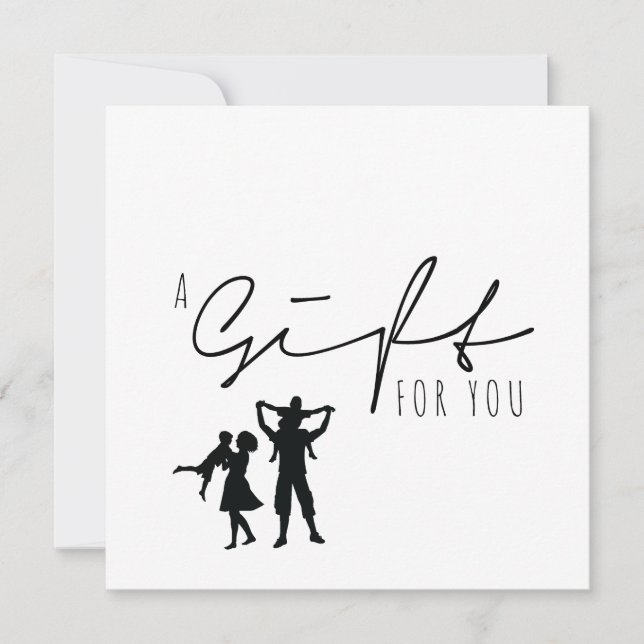GIFT CERTIFICATE | Gold Brush Minimalist (Front)