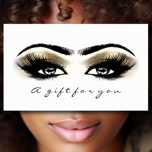 Gift Certificate Gold White Lash Extension Makeup (Gift Certificate Gold White Lash Extension Makeup)