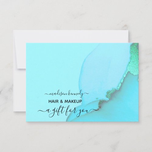 Gift Certificate Hair and Makeup  Fab Abstract Ink