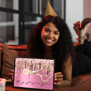 Gift Certificate Hairdresser Hairstylist Pink