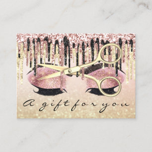 Gift Certificate Hairdresser Rose Blus Makeup Lash