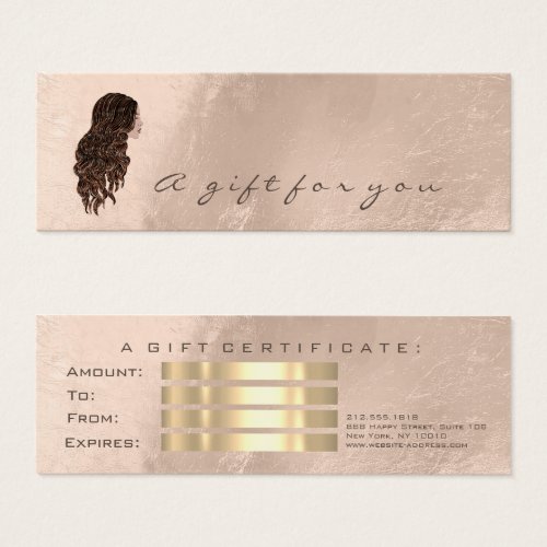 Gift Certificate Ivory Hairdresser Makeup