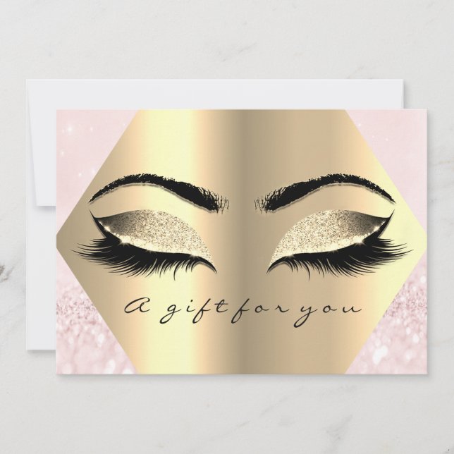 Gift Certificate Lash Pink Diamond Beauty Makeup (Front)