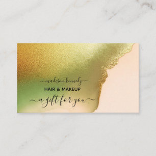 Gift Certificate Makeup and Hair Chartreuse New