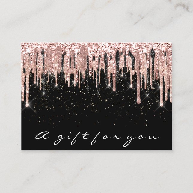 Gift Certificate Makeup Lash Hair Nails Confetti (Front)