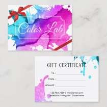 Gift Certificate | Modern Watercolor Hair Salon