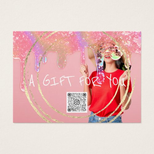 Gift Certificate Nails Hair Makeup Drips QR Photo