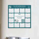 Gift Certificate Promotion 2025 Calendar Magnet<br><div class="desc">The Gift Certificate Promotion 2025 Calendar Magnet, part of the Life Coach Teal & White Branding Package collection, is the perfect year-round promotional tool for your life coaching company. This square magnet for 2025 seamlessly blends promotional messaging, branding, and functionality to help promote gift certificates. The white and teal design...</div>