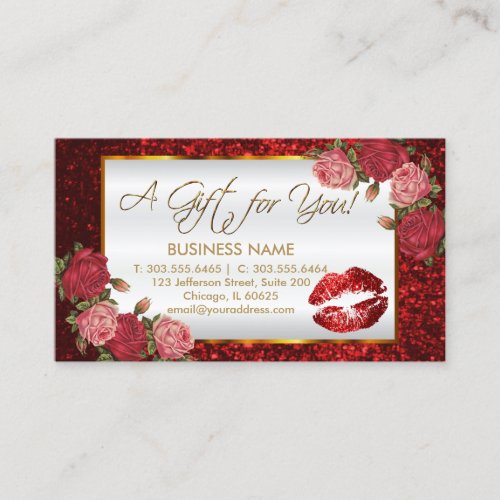 Gift Certificate  Red Lipstick Business