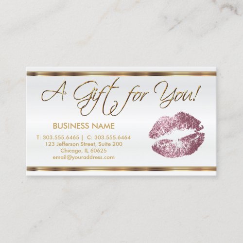 Gift Certificate Rose Lipstick Business