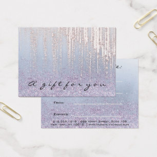 Gift Certificate Rose Makeup Hair Nails Wax Drips